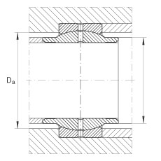 关节轴承 GE12-LO, 根据 DIN ISO 12 240-1 标准，需维护